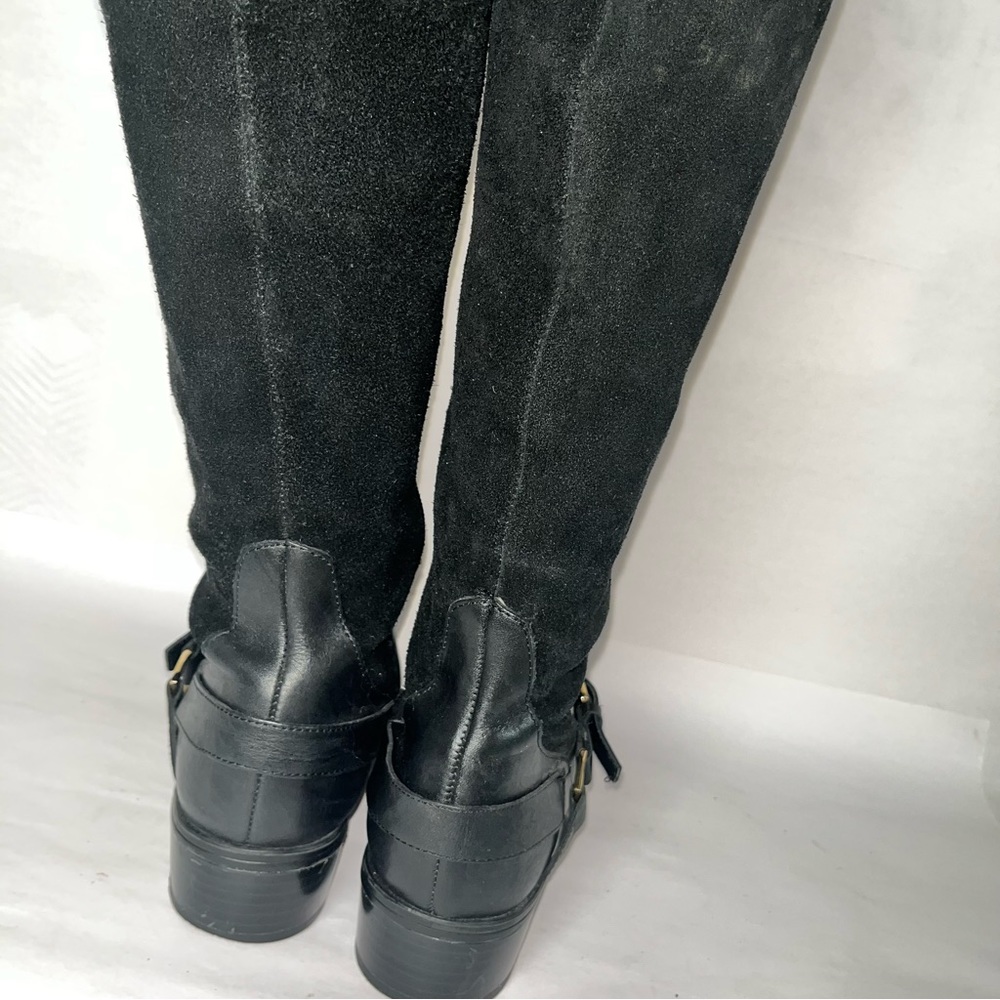 RALPH LAUREN Mila Black Leather Equestrian Boot size 7B - Picture 7 of 10